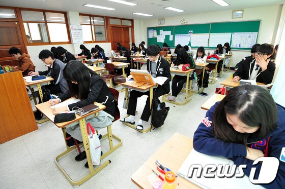 한 고교 3학년 교실. (기사내용과 관계없음) /뉴스1 © News1