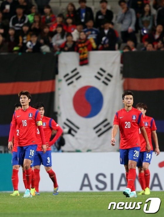 한국이 18일 FIFA가 발표한 랭킹에서 69위를 기록하며 2014년을 마감했다. © News1 DB