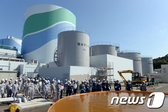 일본 가고시마현 사쓰마센다이에 위치한 센다이 원전.© AFP=뉴스1