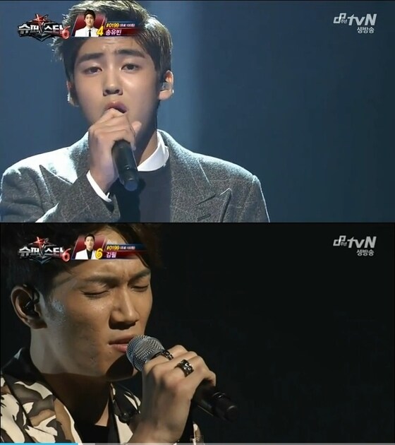 슈퍼스타K6 김필과 송유빈이 주목받고 있다. © tvN ´슈퍼스타K6´ 생방송 캡처
