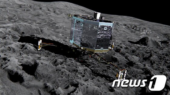 혜성에 착륙한 필레의 가상도 (ESA 제공) © News1
