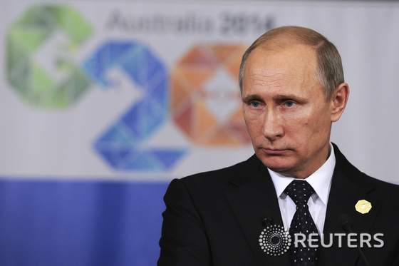블라디미르 푸틴 러시아 대통령.© 로이터=뉴스1 2014.11.19/뉴스1 © News1