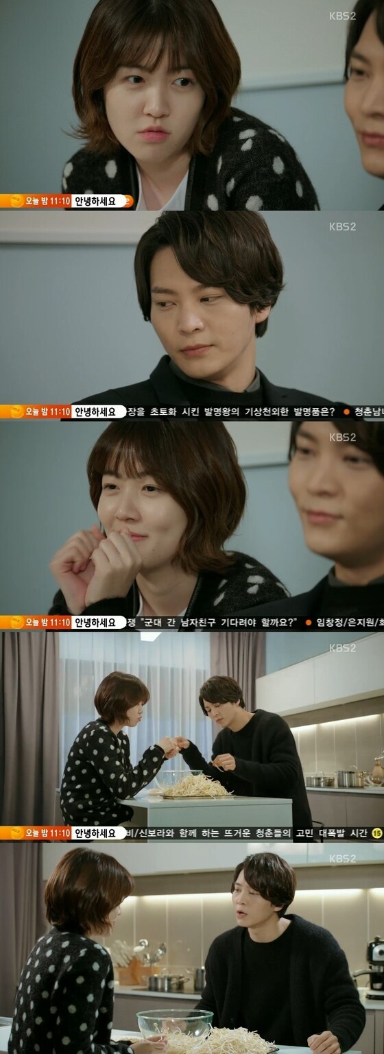 <p>24일 밤 10시 방송된 KBS2 수목드라마 '내일도 칸타빌레' 13회에서 심은경에게 용기를 복돋워 주는 주원의 모습이 공개됐다. © KBS2 ´내일도 칸타빌레´ 캡처</p>