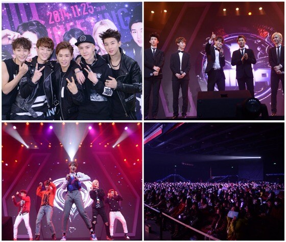 신인그룹 유니크가 중국에서 쇼케이스를 개최하고 팬들과 호흡했다. © 드래곤 뮤직