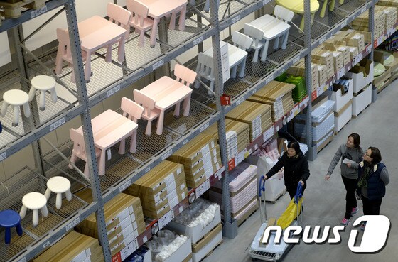  이케아 국내 1호점인 광명점 내부.  2014.12.18/뉴스1 © News1 안은나 기자
