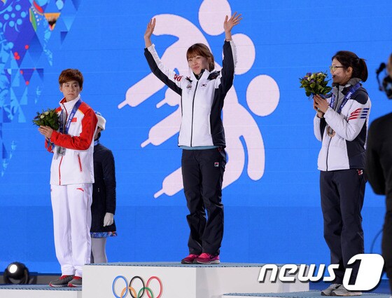 박승희는 2014 소치올림픽 쇼트트랙에서 1000m와 3000m 계죽에서 2관왕에 올랐다./뉴스1 DB