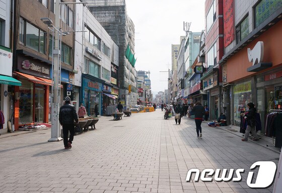 강원 원주시 중앙로 문화의 거리(자료사진) © News1 권혜민 기자