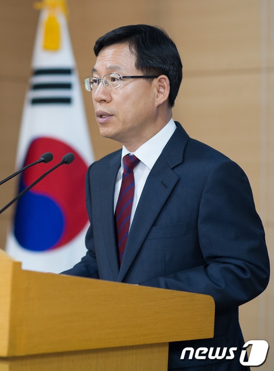 김의도 통일부 대변인.  2014.7.14/뉴스1 © News1