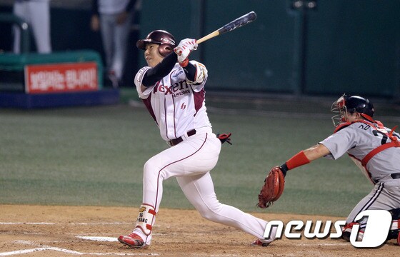 한국 야구대표팀 강정호.2014.8.20/뉴스1 © News1 이동원 기자