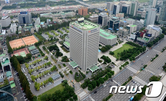 한국전력공사 삼성동 부지 전경 © News1 박정호 기자