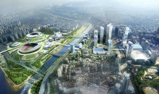 서울시의 동남권 국제교류복합지구 개발 예시도 ©News1