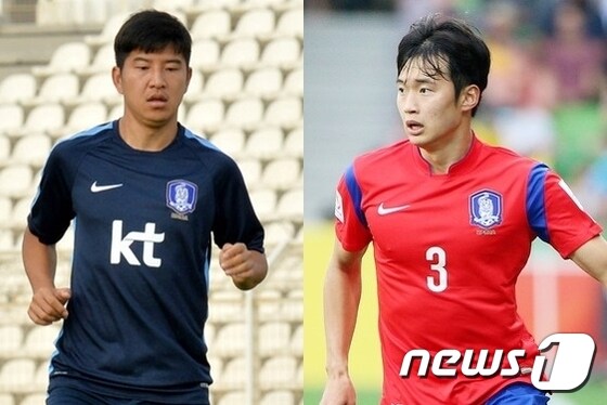 박주호(왼쪽)와 김진수(오른쪽) © News1