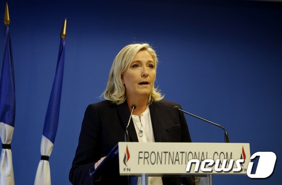 마린 르팽 프랑스 국민전선 대표. © AFP=뉴스1