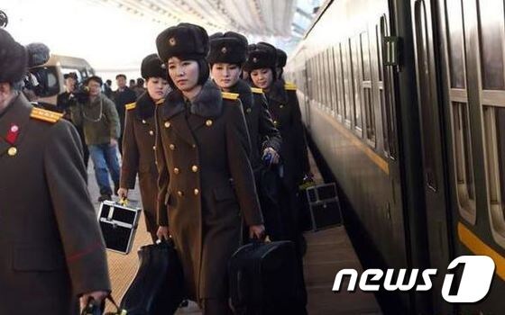 북한 모란봉악단이 베이징에 도착했다. (사진출처=신화망)© 뉴스1