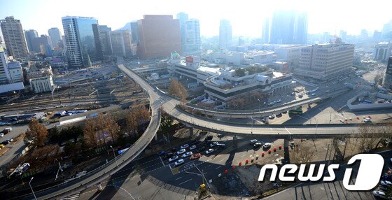 서울 중구 서울역 고가도로 전경. © News1