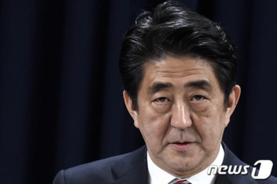 아베 신조(安倍晋三) 일본 총리. © AFP=뉴스1