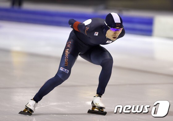 이승훈(27·대한항공)이 27일 열린 동계체전 1500m에서 금메달을 차지했다. (IB스포츠 제공) (뉴스1 자료사진) © News1