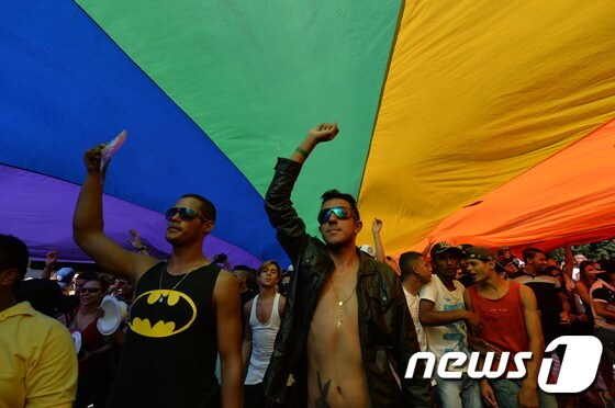 브라질의 게이 퍼레이드 자료 사진. © AFP=News1