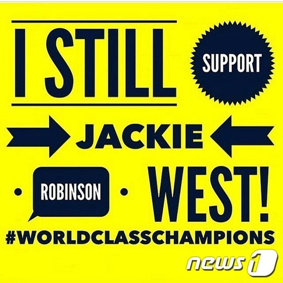 JRW를 지지한다는 내용의 포스터가 온라인을 통해 확산되고 있다.© News1