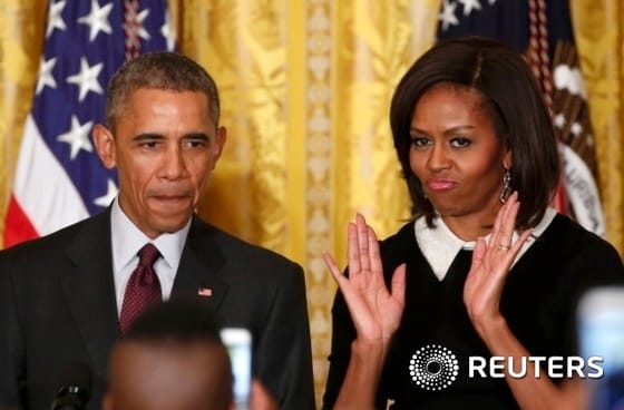 미국의 버락 오바마 대통령과 영부인 미셸 오바마 © News1 이기창