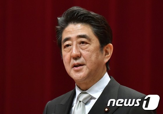 아베 신조 일본 총리.© AFP=뉴스1