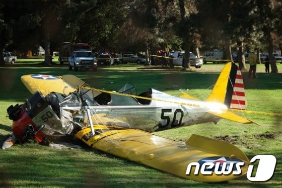 <span>해리슨 포드가 지난 5일 비행기 추락 사고를 당했다. </span><span>© </span><span>AFPBBNews=News1</span>