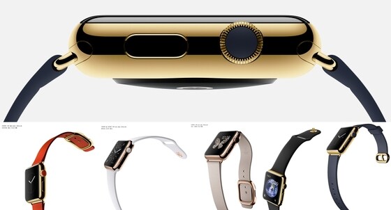 애플워치 중 가장 최고급에 해당하는 '애플 에디션' 컬렉션은 18K 금으로 제작돼 스타일별로 6종이 있다. © News1