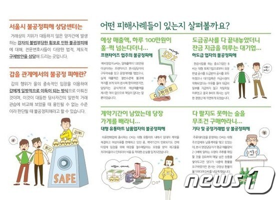 서울시는 현재 '불공정 피해상담센터' 를 두고 가맹점주들이 본사로부터 부당한 강요를 받지 않도록 돕고 있다. © News1