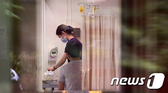 서울의 한 국가지정 입원치료병상 모습./뉴스1 © News1 박지혜 기자