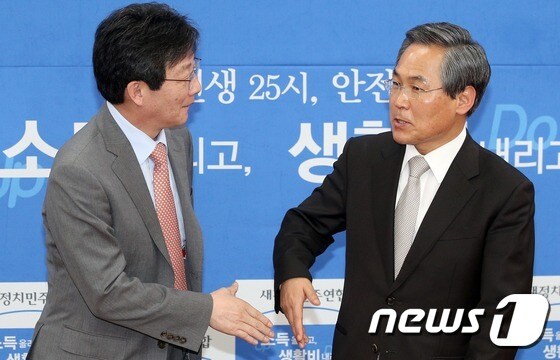 유승민 개혁보수신당(가칭) 의원-우윤근 국회 사무총장