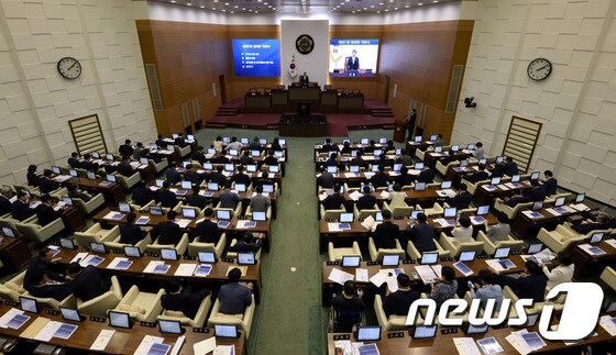 서울시의회 본회의장. /뉴스1 © News1 안은나 기자