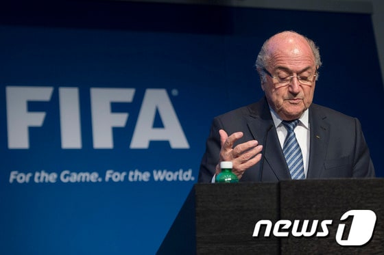 국제축구연맹(FIFA) 회장직을 사임한 제프 블래터(79). © AFP=News1