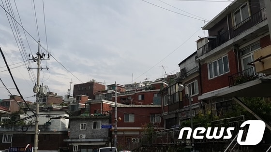 서울 도심의 한 노후 주택 모습.(뉴스1 자료사진)© News1