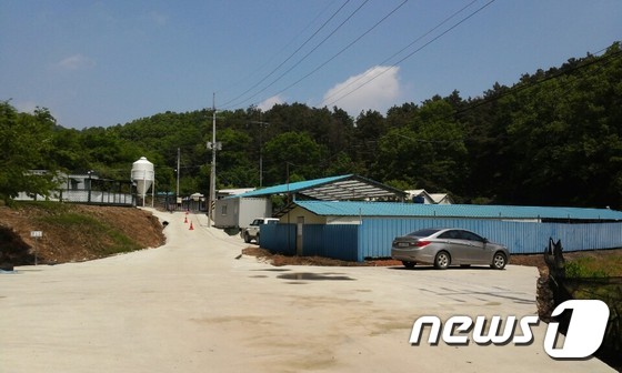 충남 논산시 양촌면에 자리잡은 중부지앤비 전경. © News1