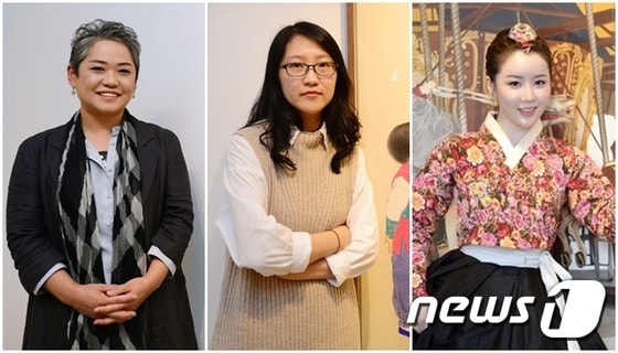 왼쪽부터 이동연, 신선미, 김현정 작가. © News1