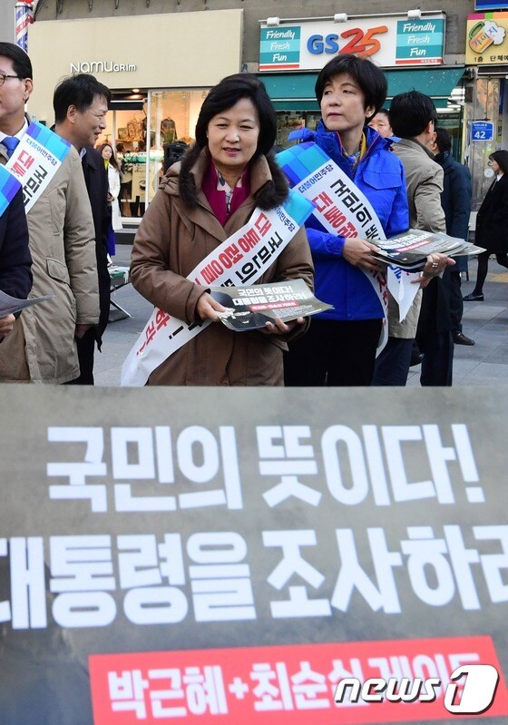 '박근혜-최순실 게이트 진상 규명' 홍보 캠페인