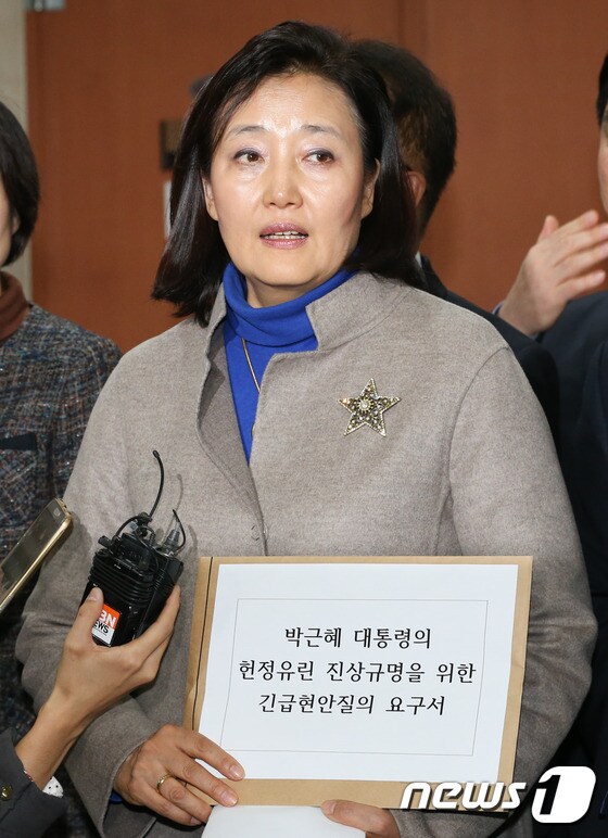 박영선, '최순실 파문, 진실 밝히자!'