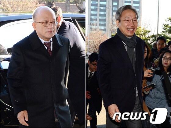 박한철 헌법재판소장(왼쪽)과 강일원 헌법재판관. © News1
