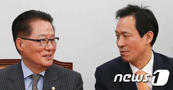 우상호-박지원 '탄핵 거리감 좁힐까?'
