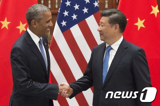 버락 오바마 미국 대통령(좌)과 시진핑 중국 국가주석(우). © AFP=뉴스1