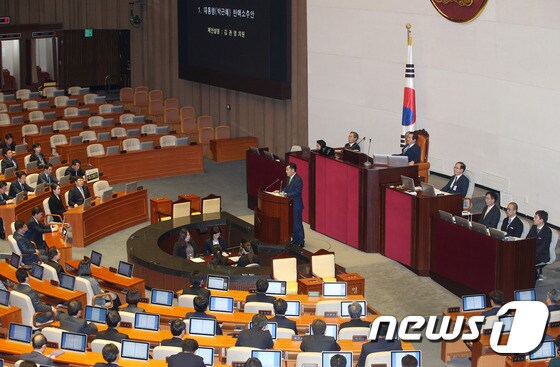'탄핵안 제안설명' 김관영 원내수석부대표