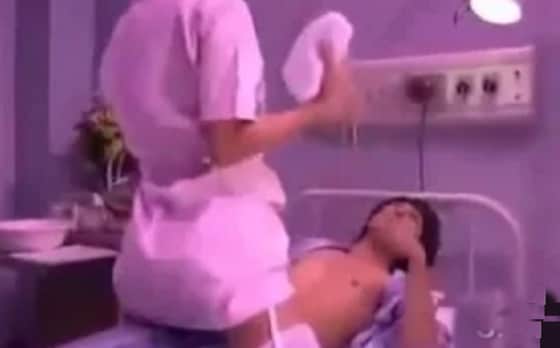한 여성 간호사의 돌발 행동이 담긴 영상이 화제다.  © News1star / 유튜브 캡처