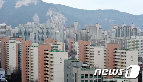 서울 노원구 상계동의 한 아파트단지 모습. 2016.2.14/뉴스 © News1 박세연 기자