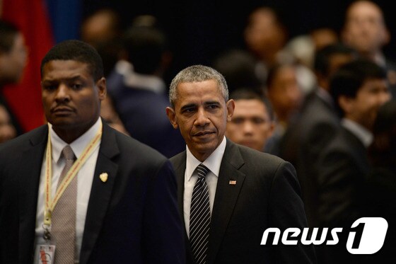 지난해 11월 말레이시아에서 열린 동아시아정상회의(East Asia Summit)에 참여한 버락 오바마 미국 대통령. © AFP=뉴스1