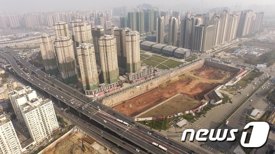 롯데자산개발의 '중국 청두 프로젝트' 사업지 전경. /제공=롯데자산개발 © News1