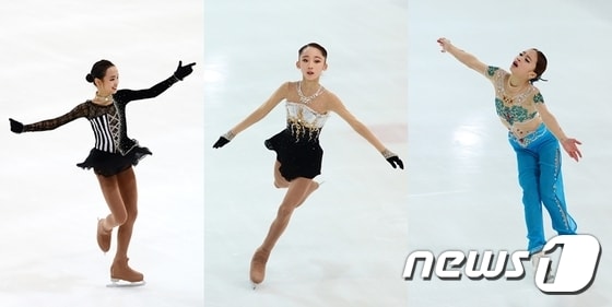 포스트 김연아로 꼽히는 피겨 스케이팅 유망주 임은수, 김예림, 유영(왼쪽부터) © News1