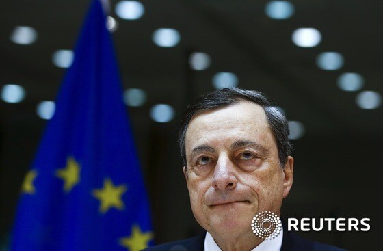 마리오 드라기 유럽중앙은행(ECB) 총재. REUTERS/Yves Herman