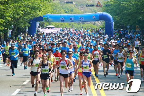 울산지역에서 열린 한 마라톤 대회 모습 /뉴스1 DB © News1
