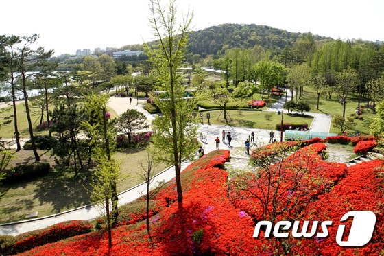 수원 서호공원. 범유진 작가  © News1