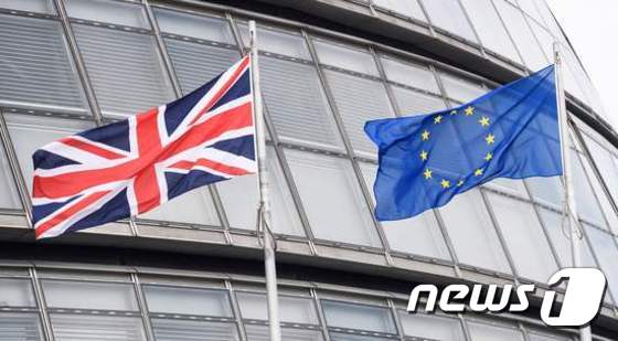 영국과 유럽연합 깃발© AFP=News1